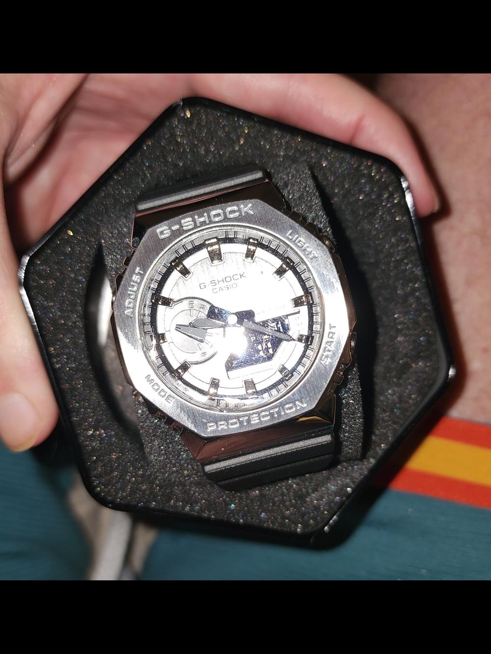 Casio G-Shock GM-2100-1A series analog-digital watch. popular "CasiOak" family